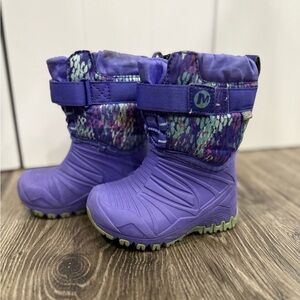 Merrell Kids Purple Rain & Snow Boots 5c